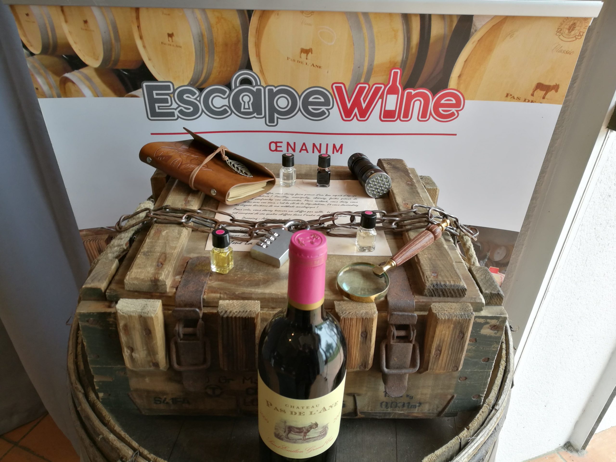 Escape game oenannim dans les vignes à Bordeaux