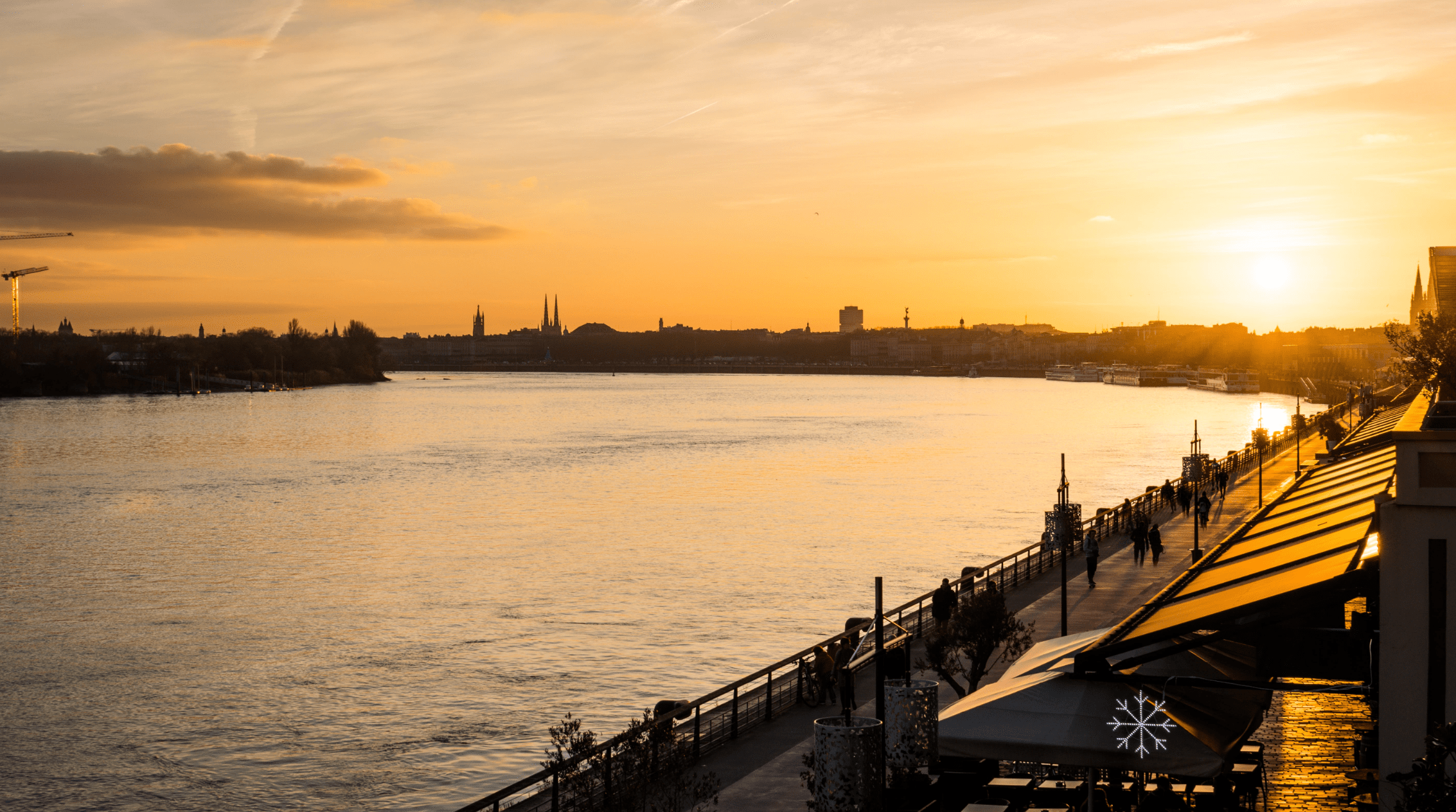 Bordeaux coucher de soleil