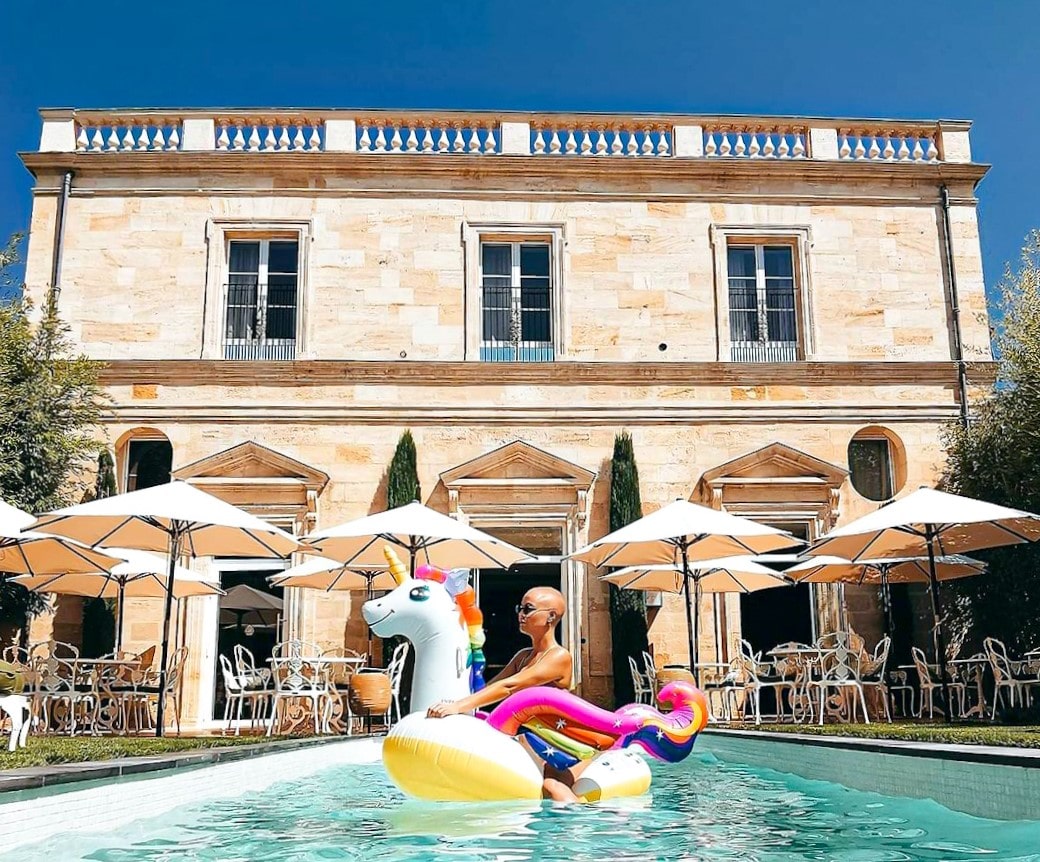 Hôtel romantique Maison Pavlov piscine Bordeaux