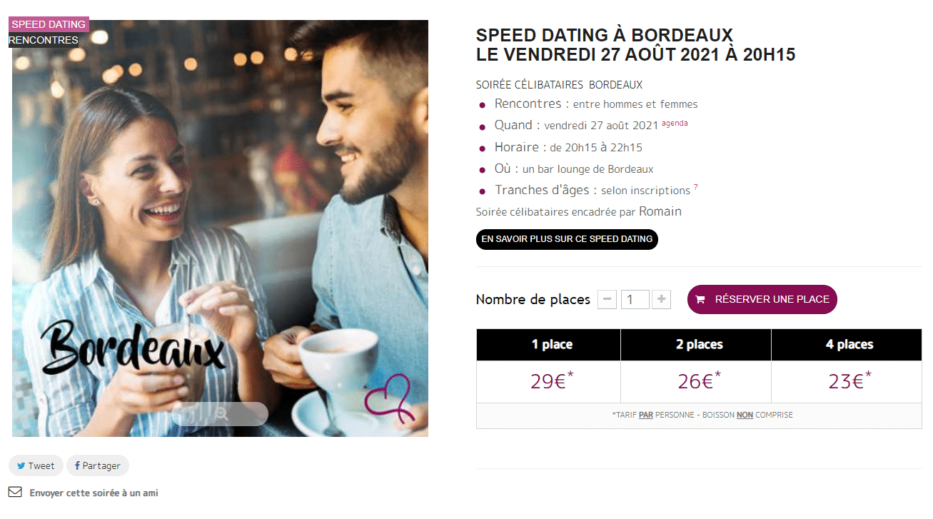 speed​​ dating sur bordeaux