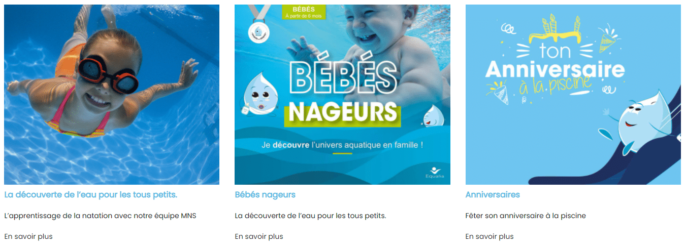 Bébé nageur école piscine Bordeaux