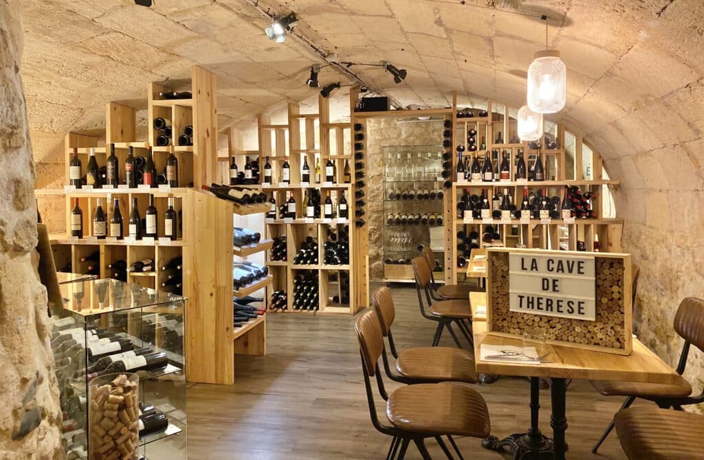 Cave vin Chez Thérèse restaurant Bordeaux