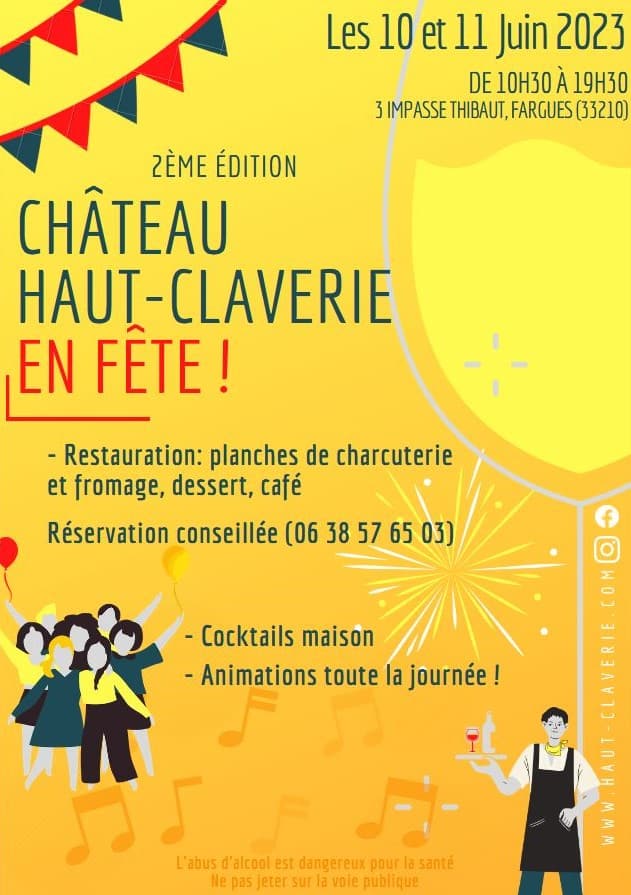 Château Haut Claverie en fête