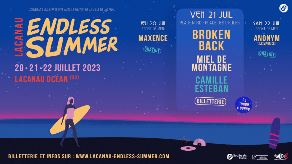 Le Lacanau Endless Summer - du 20 au 22 juillet  - Lacanau