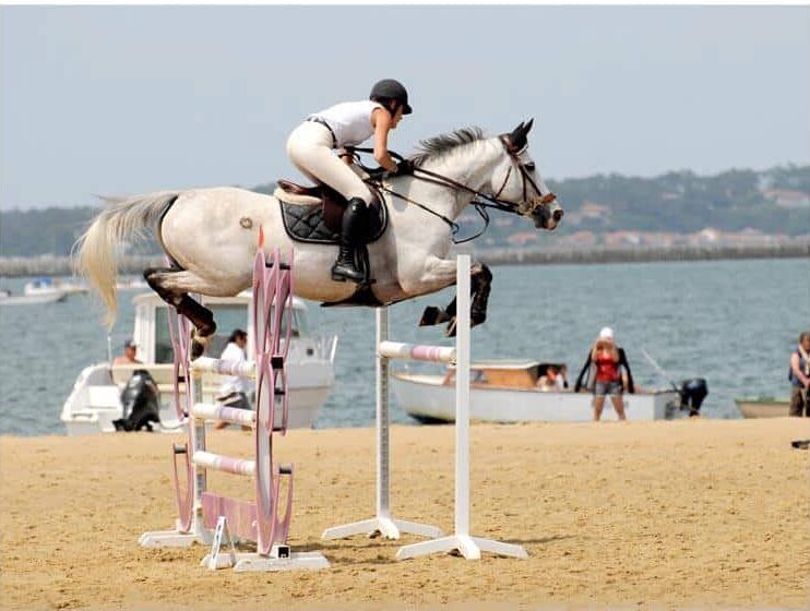 Jumping des Sables, Arcachon, équitation, plage pereire