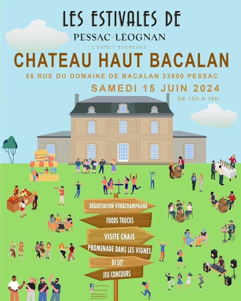 chateau haut bacalan estivales pessac leognan