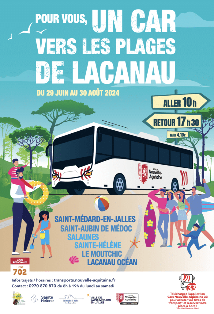 bus plage lacanau