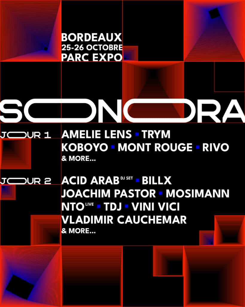 Sonora line up jour 1 et jour 2