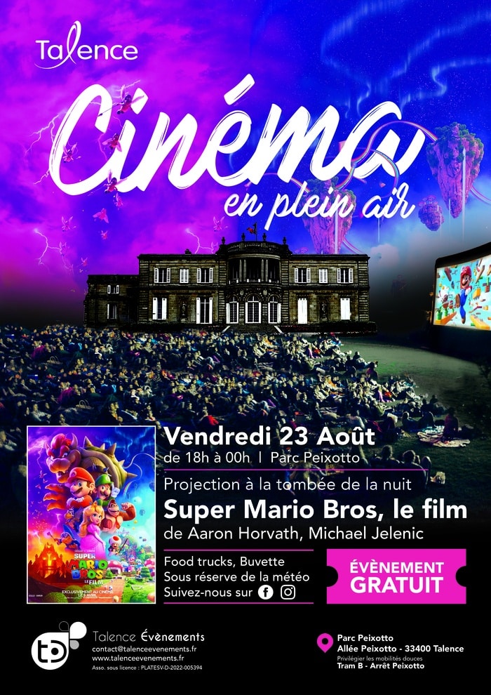 cinéma plein air talence parc peixotto