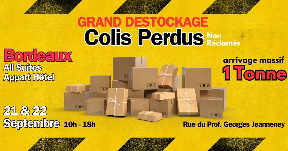 Déstockage de colis perdus à Bordeaux Lac