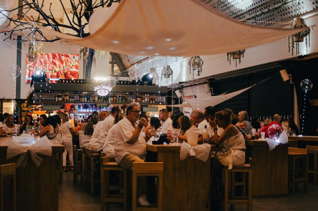 Soirée blanche à la Boca Foodcourt