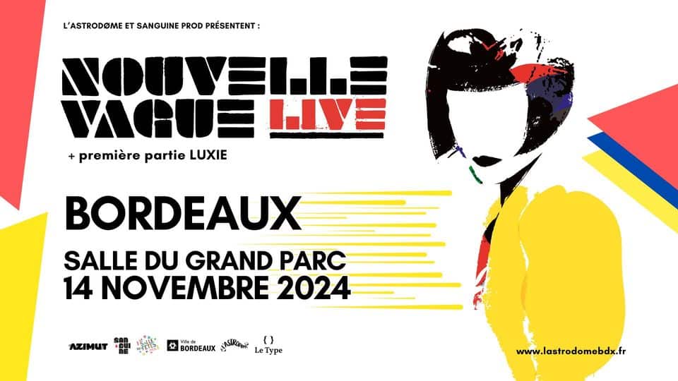 Nouvelle Vague en concert à la salle des fêtes du Grand Parc