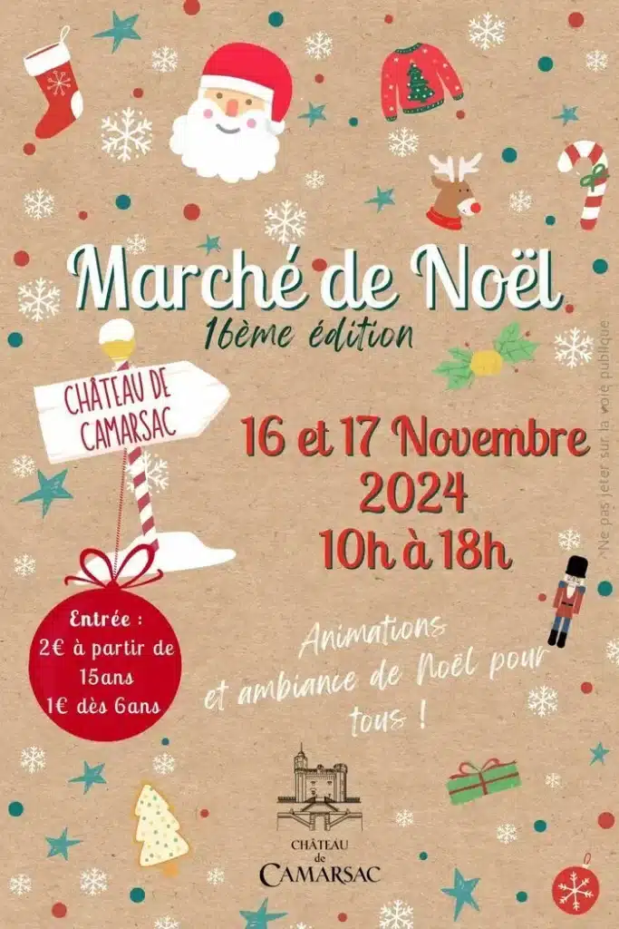 Marché de Noël château de Camarsac