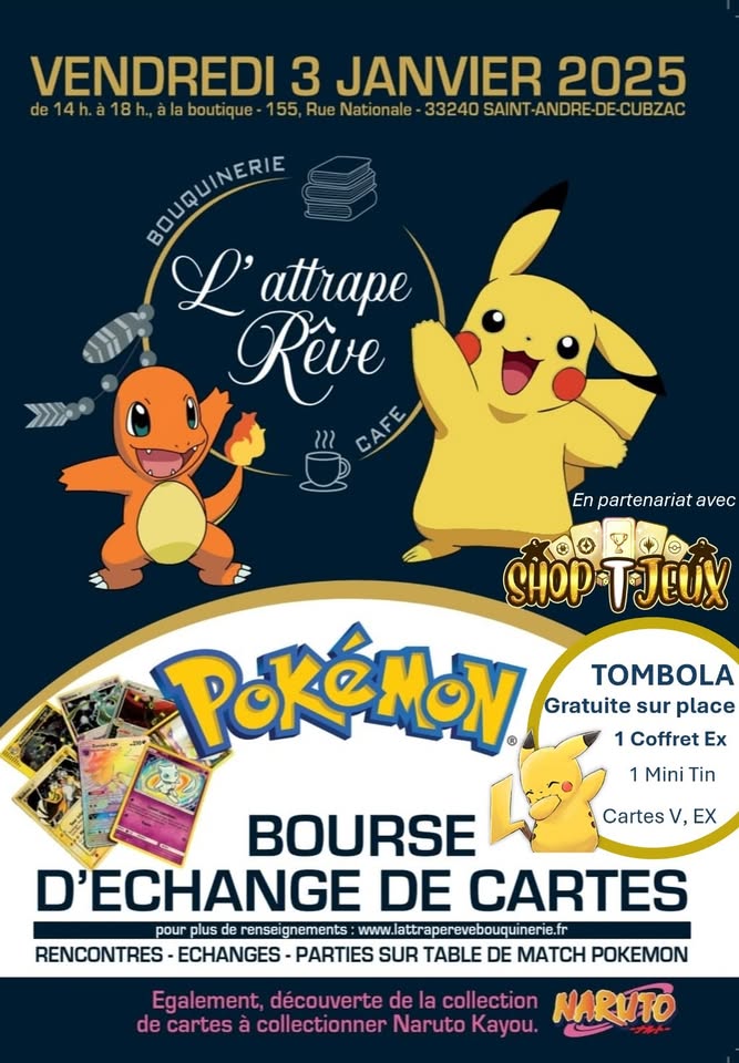 Bourse d'échange de carte Pokémon