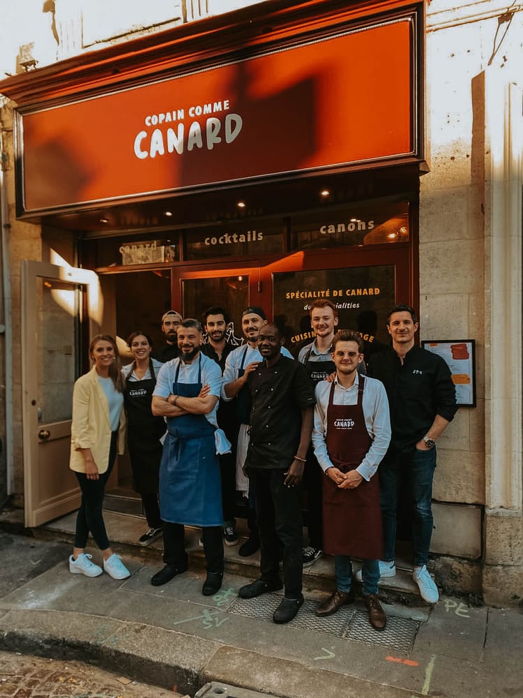 Équipe du restaurant Copain Comme Canard