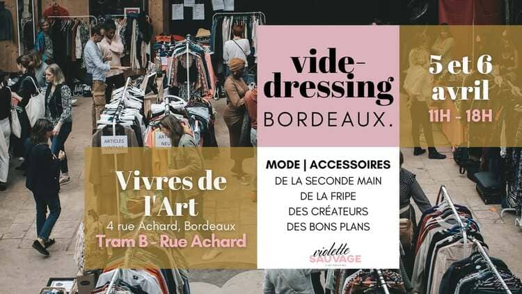 Activités à Bordeaux : vide-dressing Violette Sauvage