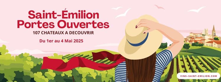 Affiche Journées Portes Ouvertes Saint-émilion 2025