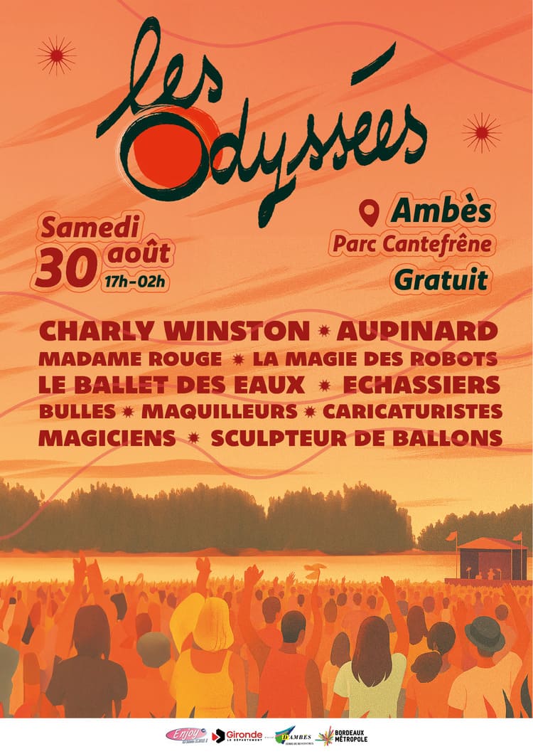 Gratuit : Festival des Odyssées 2025 à Ambès, musique et fête en famille 2 Festival des Odyssées, évènement gratuit, Ambès, Soirée festive
