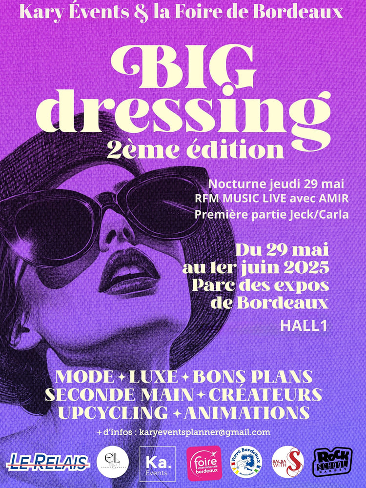 big dressing, vide-dressing, seconde main, Foire de Bordeaux