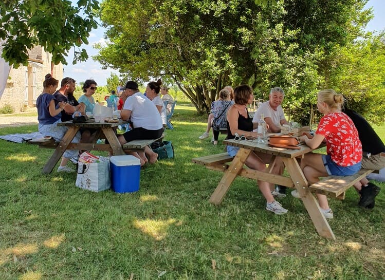 Pique-nique du vigneron en famille
