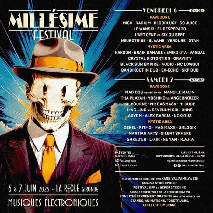 Millésime Festival de techno, trans, hardcore