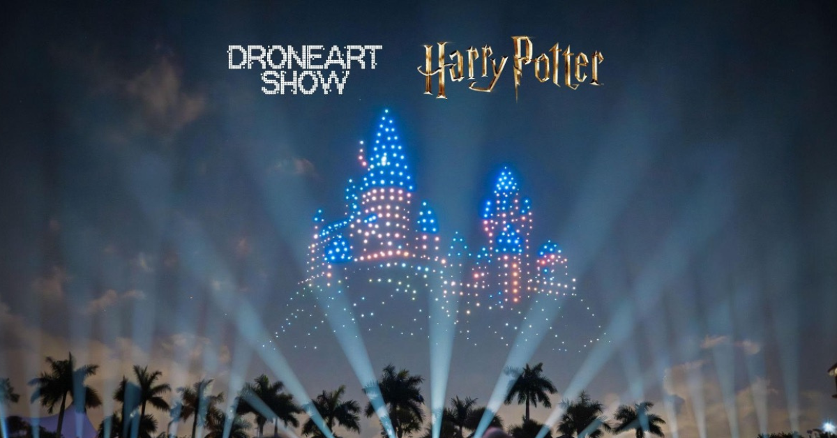 1200 : c&rsquo;est le nombre de drones prévus pour un extraordinaire spectacle de drones qui célébrera les 25 ans d&rsquo;Harry Potter à Bordeaux.
