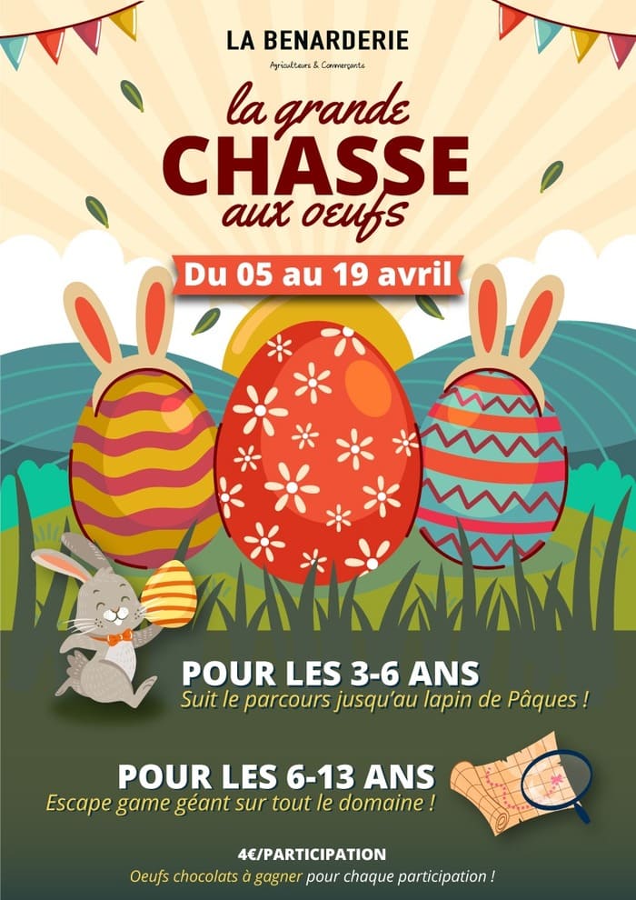 La Benarderie sa chasse aux oeufs de Pâques !