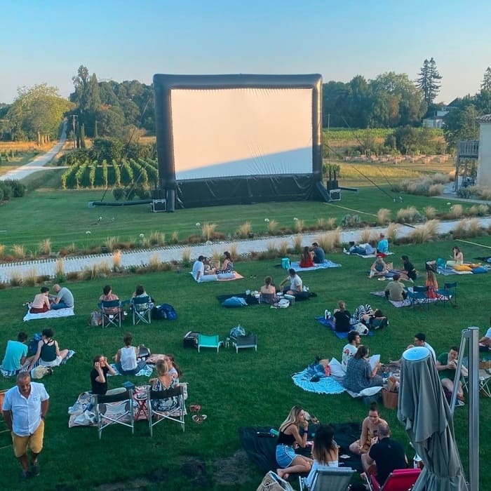 Cinéma en plein air à Martillac