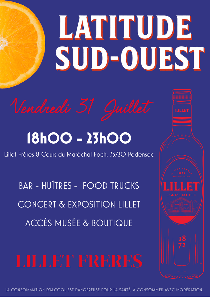 soiree maison lillet latitude sud ouest affiche